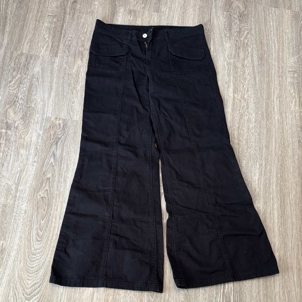 Black Wide-Leg Pants